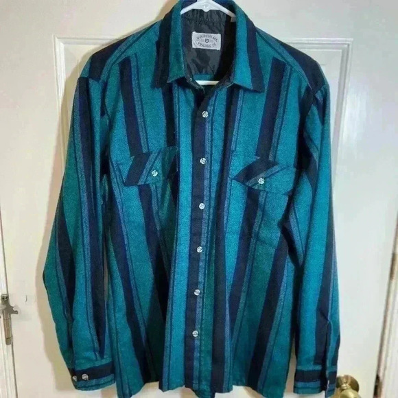 Vintage Don Douglass Trading Co. Mens Long Sleeve Western Shirt Size M 15-15 1/2 - Picture 1 of 5